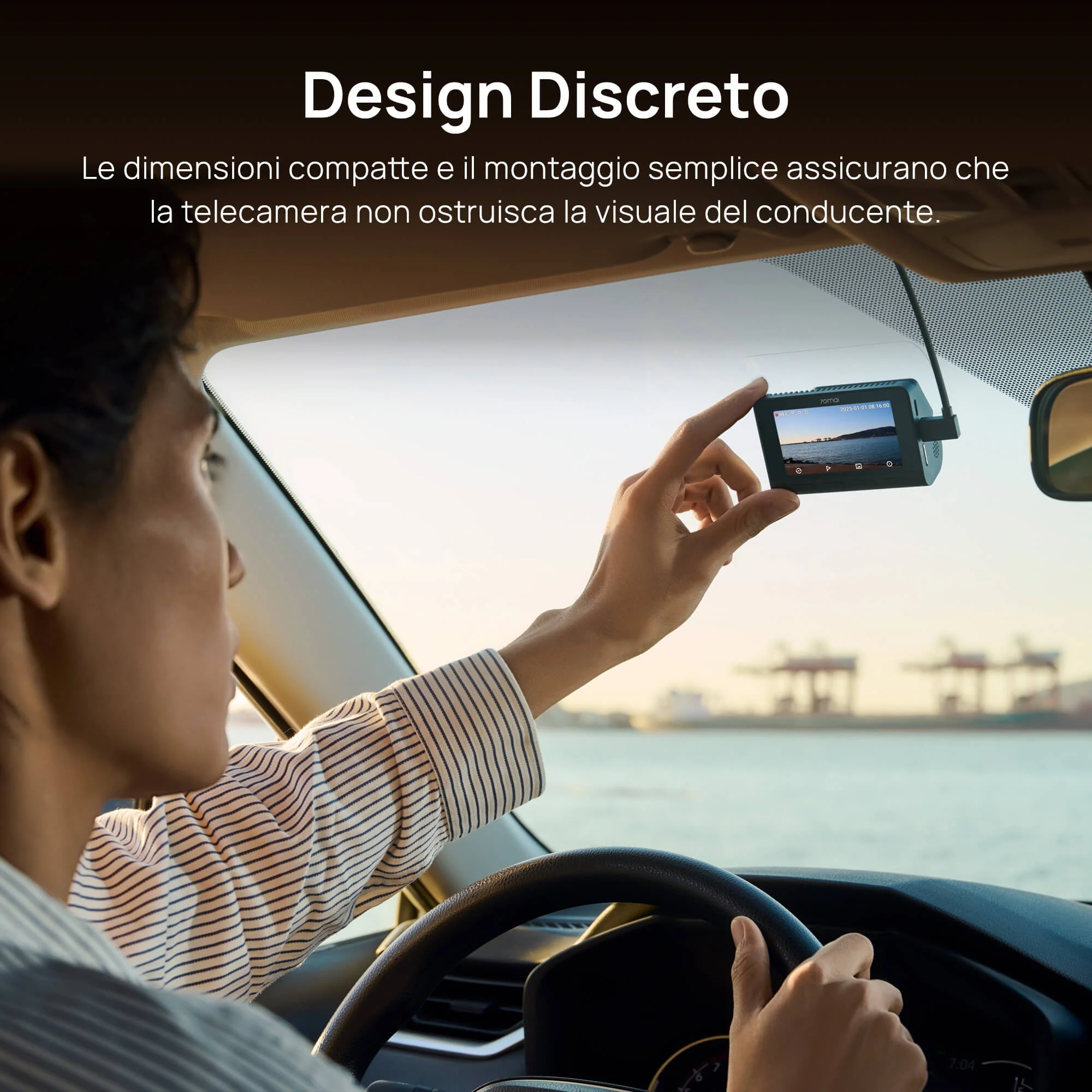70mai Dash Cam 4K A810S con Sony STARVIS 2 IMX678, ottimizzazione delle targhe, registrazione di emergenza in buffer, supercondensatore e 4G LTE - Image 11