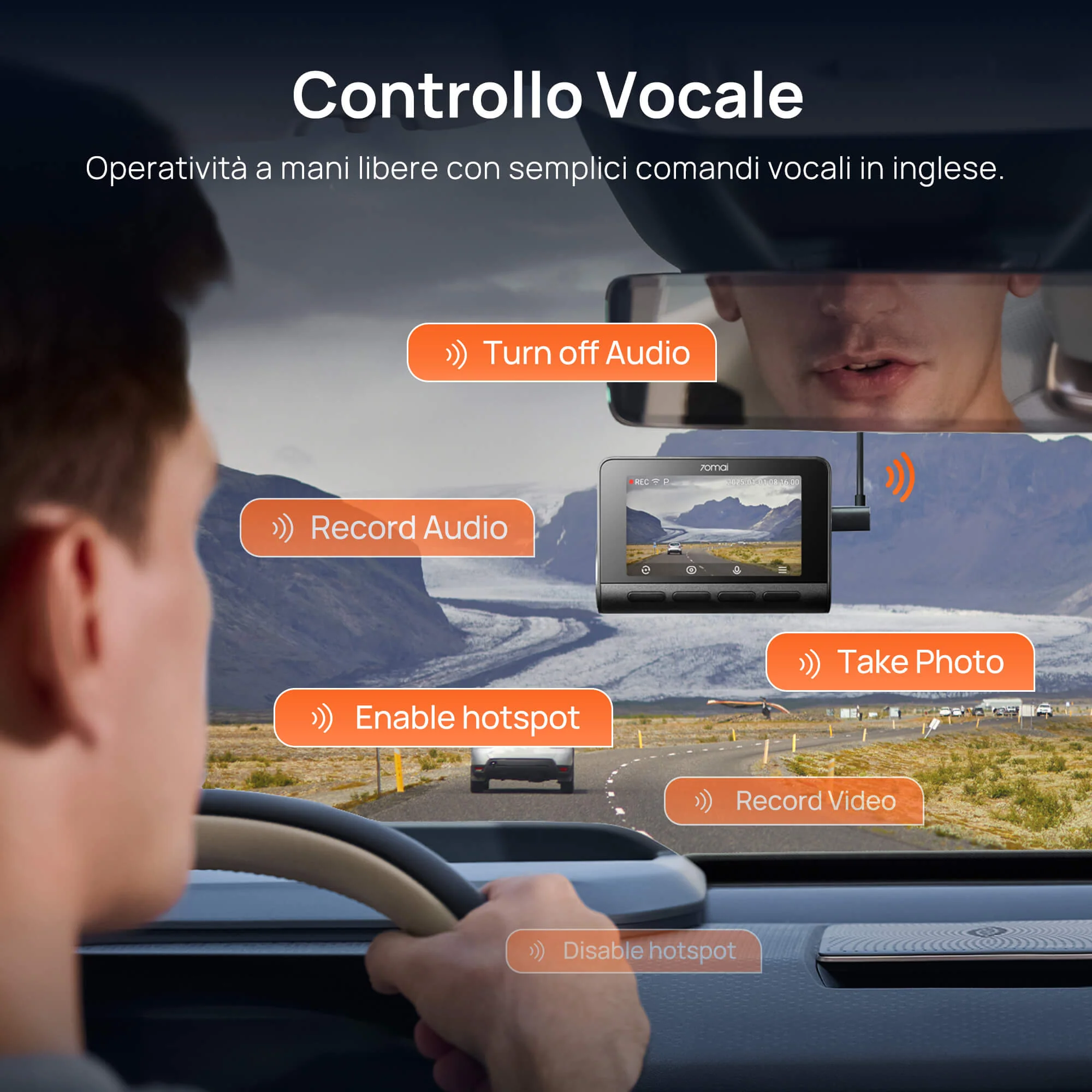 70mai Dash Cam 4K A810S con Sony STARVIS 2 IMX678, ottimizzazione delle targhe, registrazione di emergenza in buffer, supercondensatore e 4G LTE - Image 13