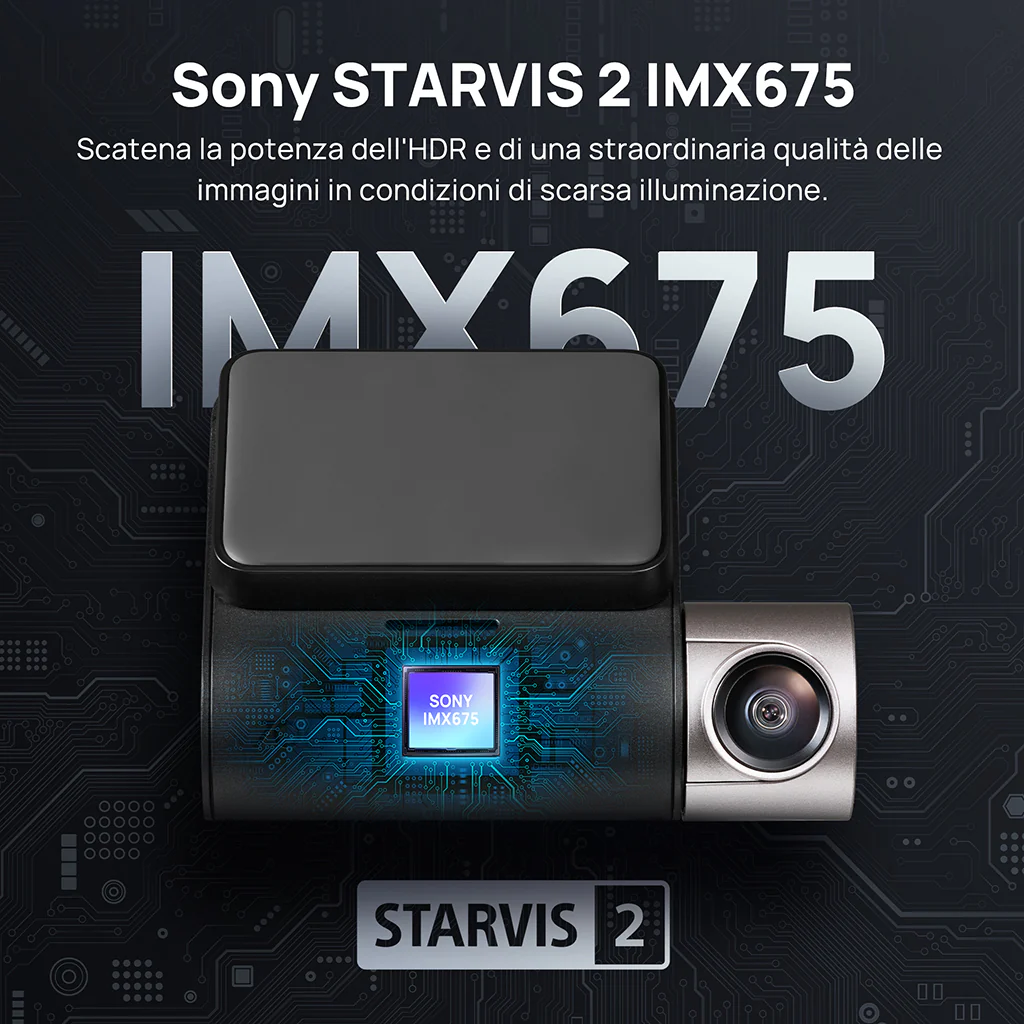 70mai Dash Cam A510 2.7K HD con Sony STARVIS 2, 4G LTE e supporto Dual HDR - Image 4