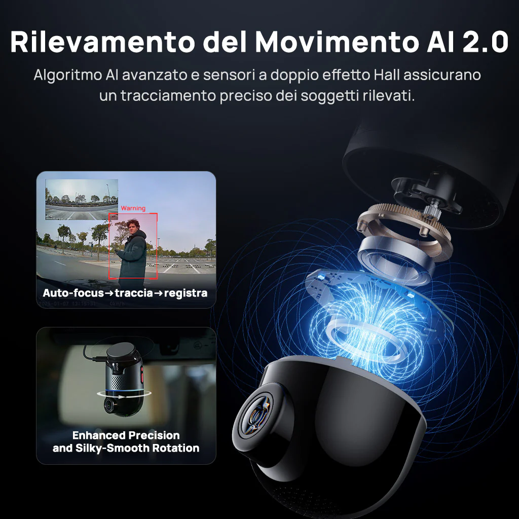70mai Dash Cam 4K Omni con visione a 360°, doppia telecamera Sony STARVIS 2, IA 2.0 e supporto 4G LTE - Image 10