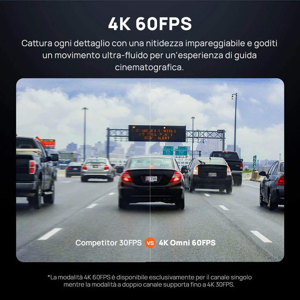 70mai Dash Cam 4K Omni con visione a 360°, doppia telecamera Sony STARVIS 2, IA 2.0 e supporto 4G LTE - Image 4