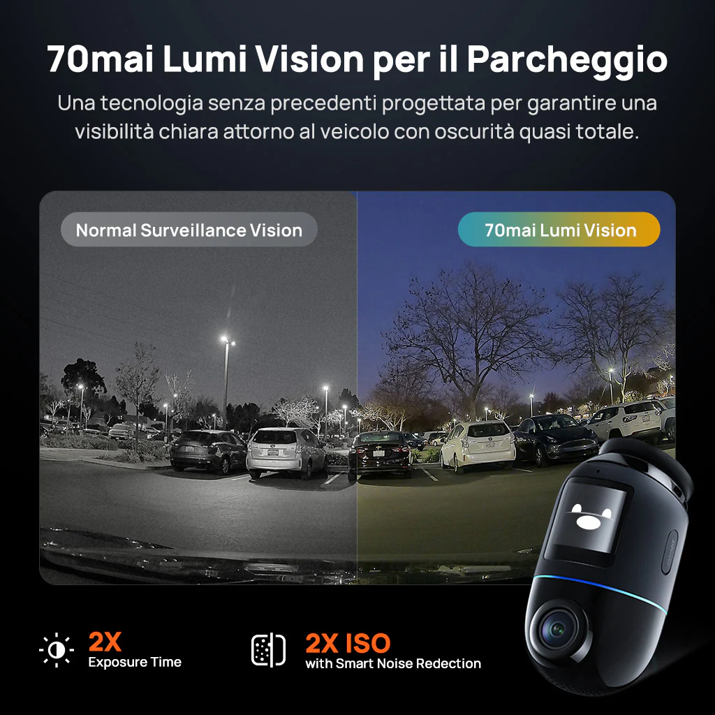 70mai Dash Cam 4K Omni con visione a 360°, doppia telecamera Sony STARVIS 2, IA 2.0 e supporto 4G LTE - Image 7