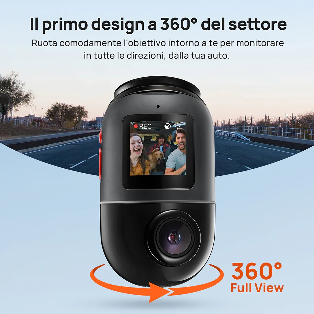 70mai Dash Cam Omni con visione a 360°, memoria eMMC integrata, rilevamento AI e supporto 4G LTE - Image 3